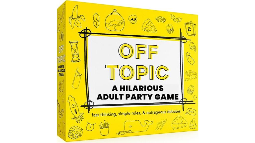 adults party game off topic