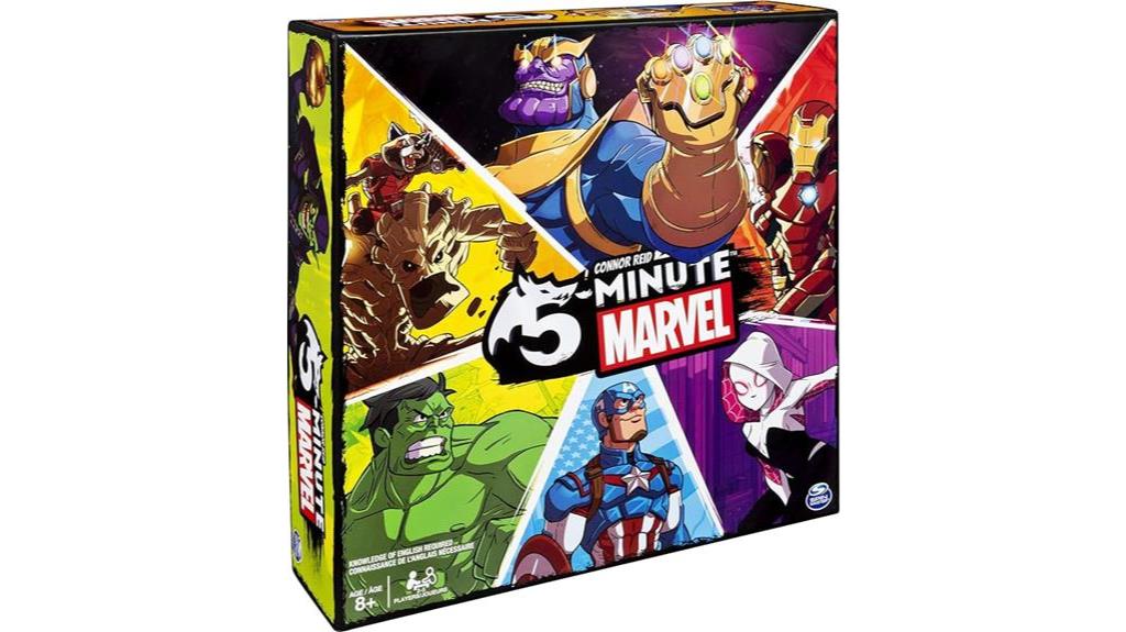 fast paced superhero card game