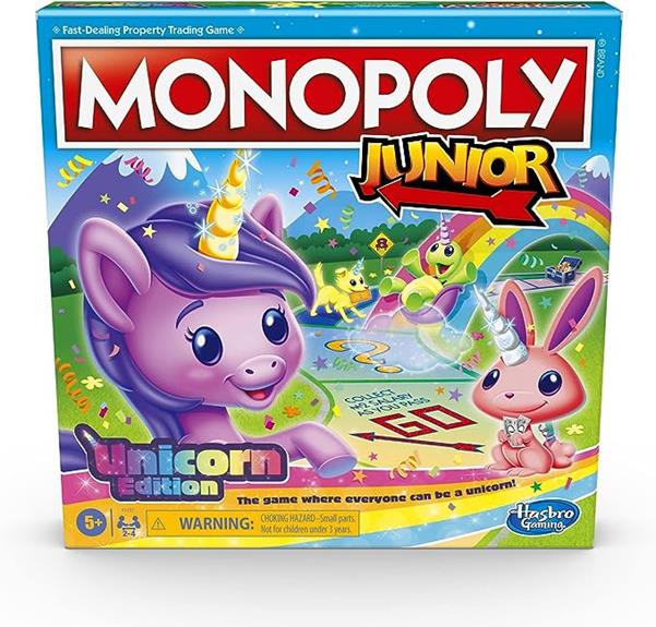 monopoly junior with unicorns