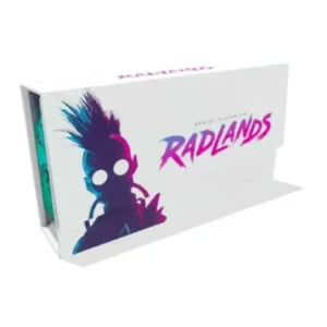 A box for the game "Raplands" featuring a stylized silhouette of a character with a mohawk and goggles on the side.