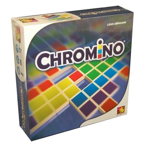 Boxed board game "CHROMINO" displayed on a white background.