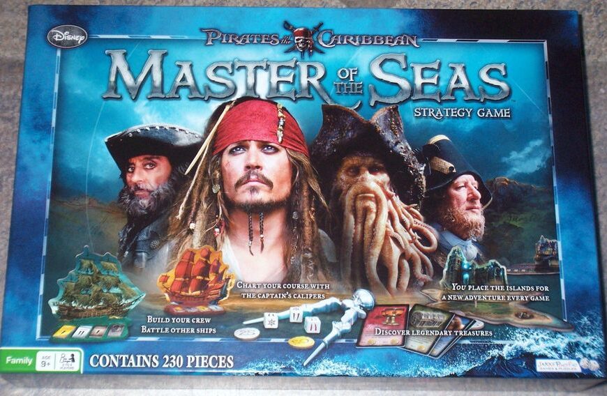 Pirates of the Caribbean: Master of the Seas Strategy Game (2011) Board Game