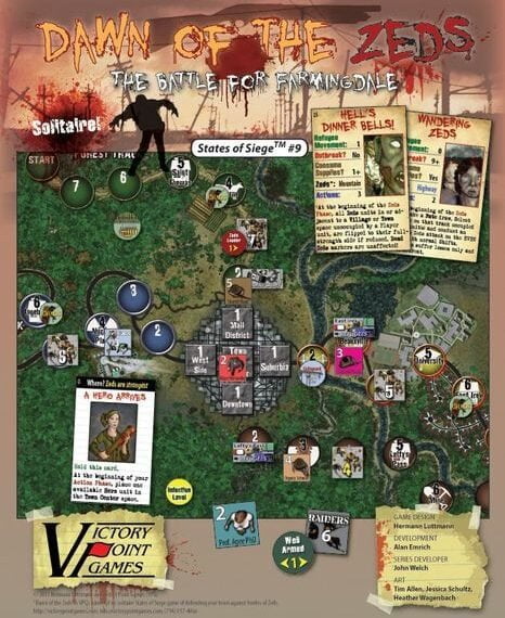 Dawn of the Zeds (2011) Board Game