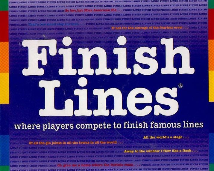 Finish Lines (1997) Board Game