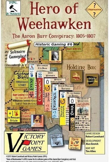 Hero of Weehawken (2011) Board Game