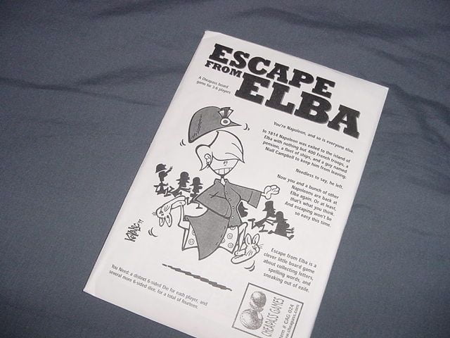 Escape from Elba (1999) Board Game