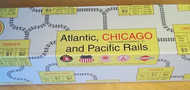 Atlantic, Chicago and Pacific Rails (2001) Board Game