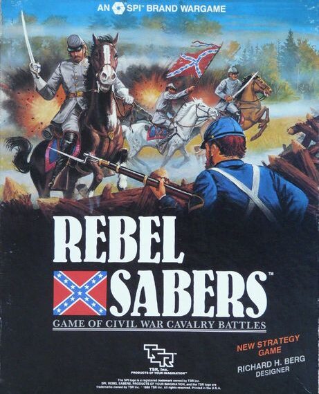 Rebel Sabers: Civil War Cavalry Battles (1986) Board Game