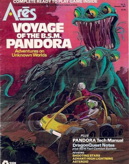 Voyage of the B.S.M. Pandora (1981) Board Game