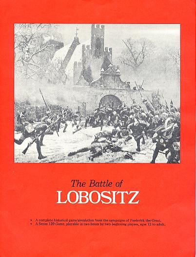 The Battle of Lobositz (1978) Board Game