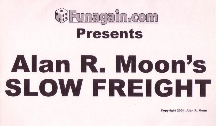 Slow Freight (2004) Board Game