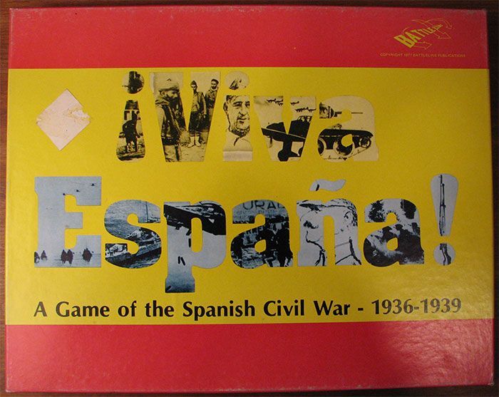 Viva España: A Game of the Spanish Civil War – 1936-1939 (1977) Board Game