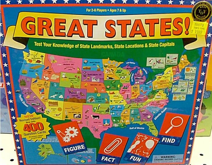 Great States! (2000) Board Game