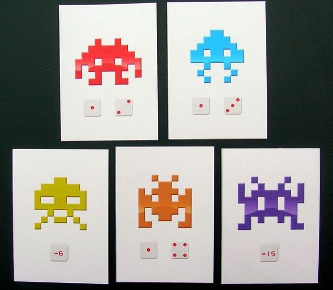 8-Bit Invaders (2011) Board Game