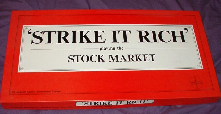 Strike It Rich (1986) Board Game