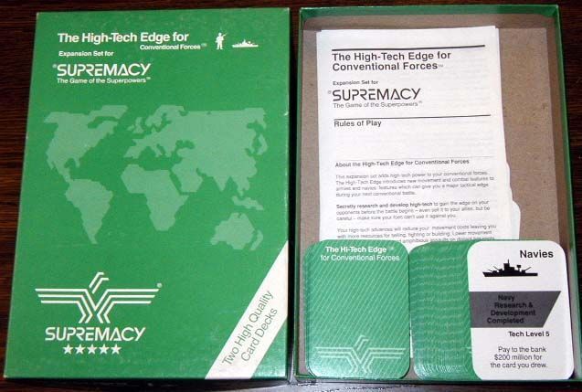 Supremacy: High-Tech Edge for Conventional Forces (1989) Board Game