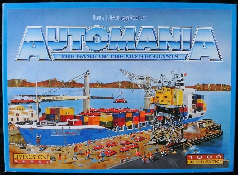 Automania: The Game of the Motor Giants (1991) Board Game