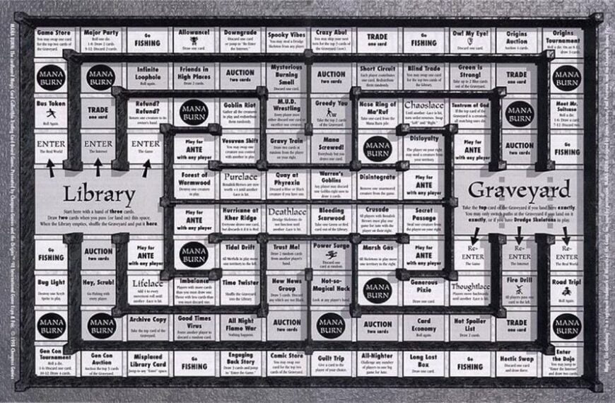 Mana Burn (1998) Board Game