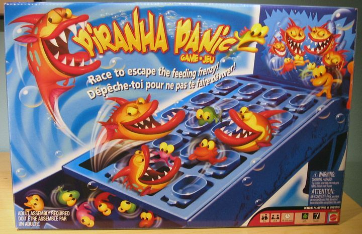 Piranha Panic (2005) Board Game