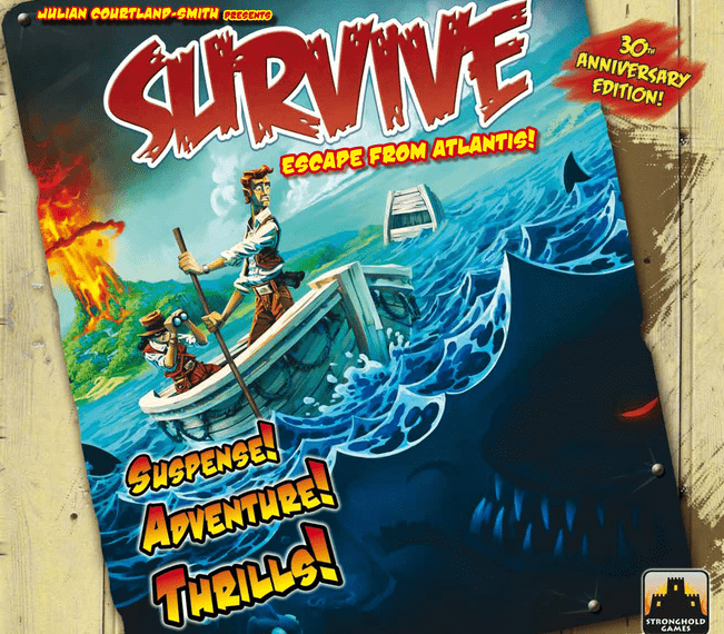 Survive: Escape from Atlantis! (1982) Board Game