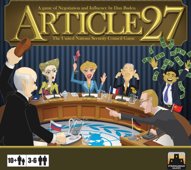 Article 27: The UN Security Council Game (2012) Board Game