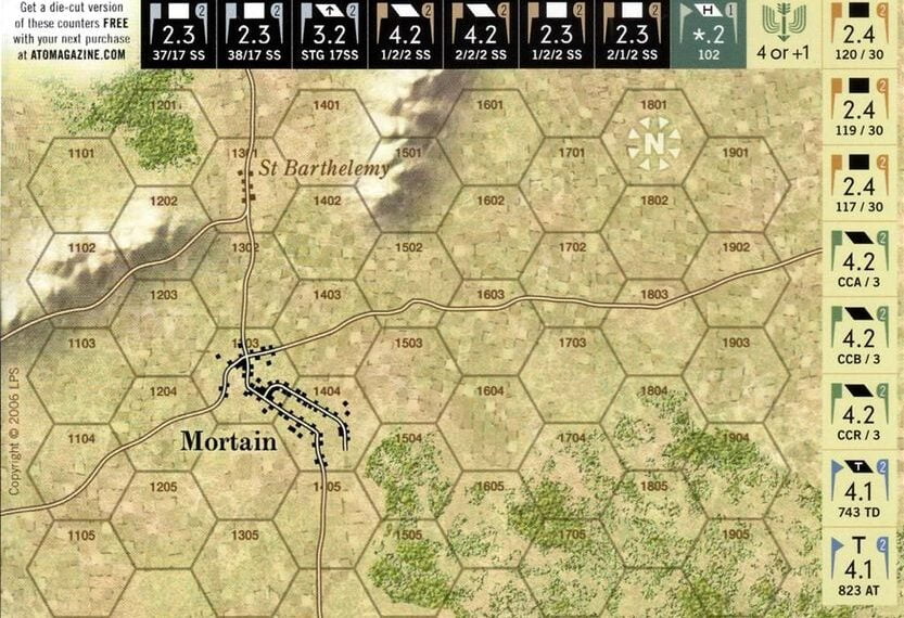 Stand at Mortain (2006) Board Game