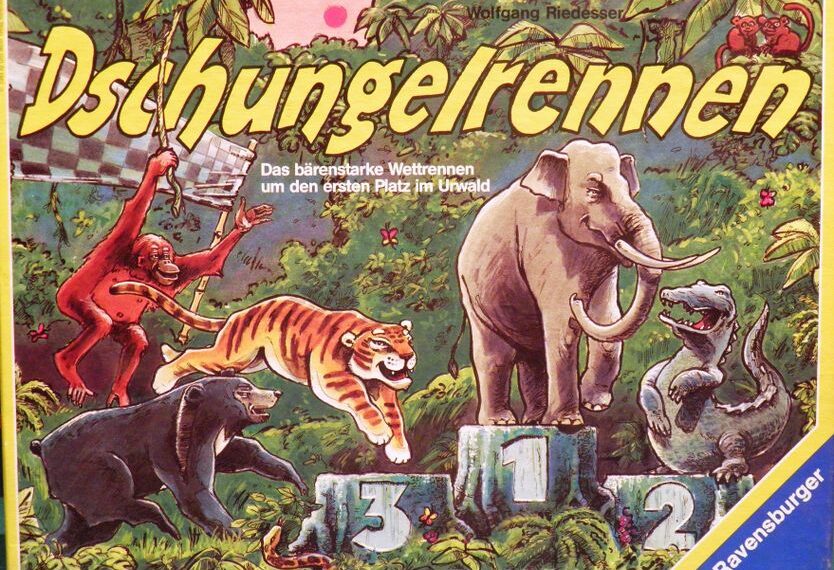 Dschungelrennen (1989) Board Game