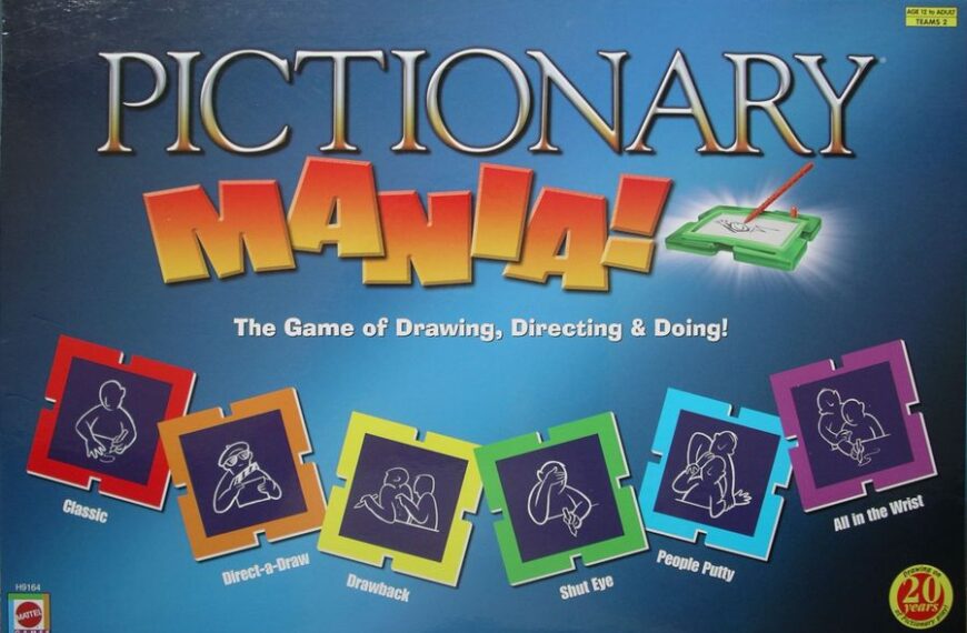 Pictionary Mania (2005) Board Game
