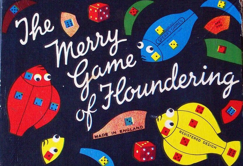 The Merry Game of Floundering (1952) Board Game