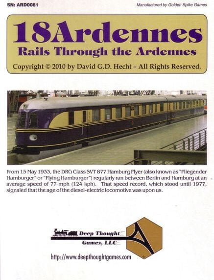 18Ardennes (2010) Board Game