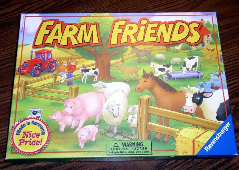 Farm Friends (1995) Board Game