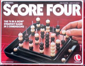 Score Four (1967) Board Game
