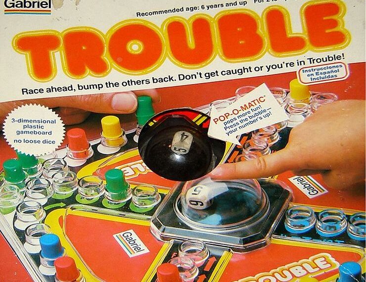 Trouble (1965) Board Game