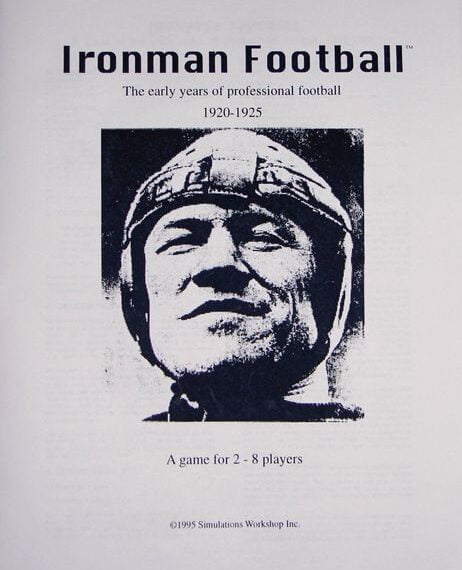 Ironman Football (1995) Board Game