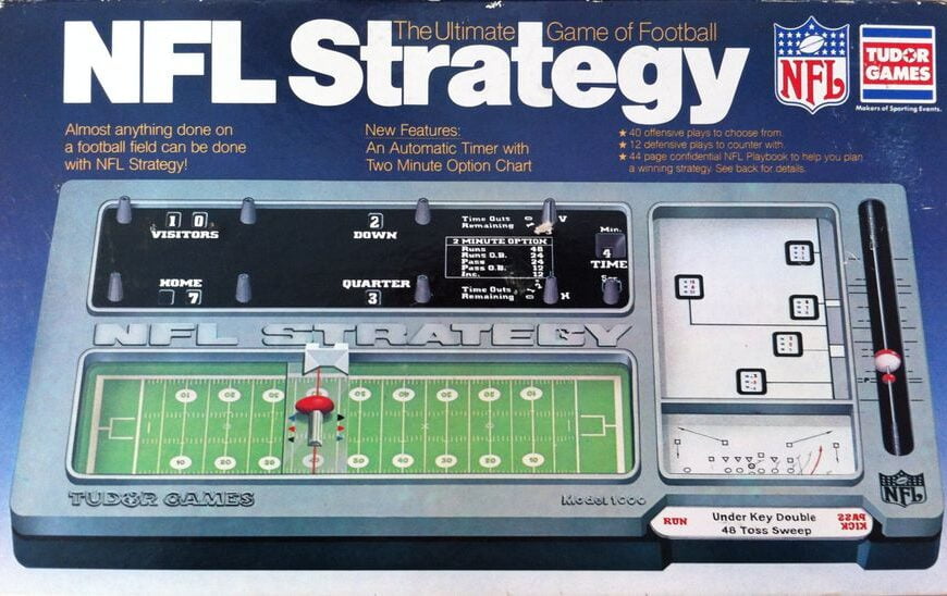 NFL Strategy (1970) Board Game