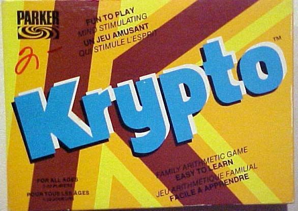 Krypto (1963) Board Game