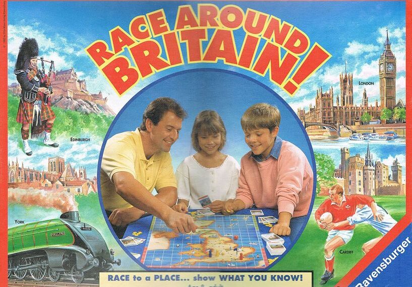 Race Around Britain! (1988) Board Game