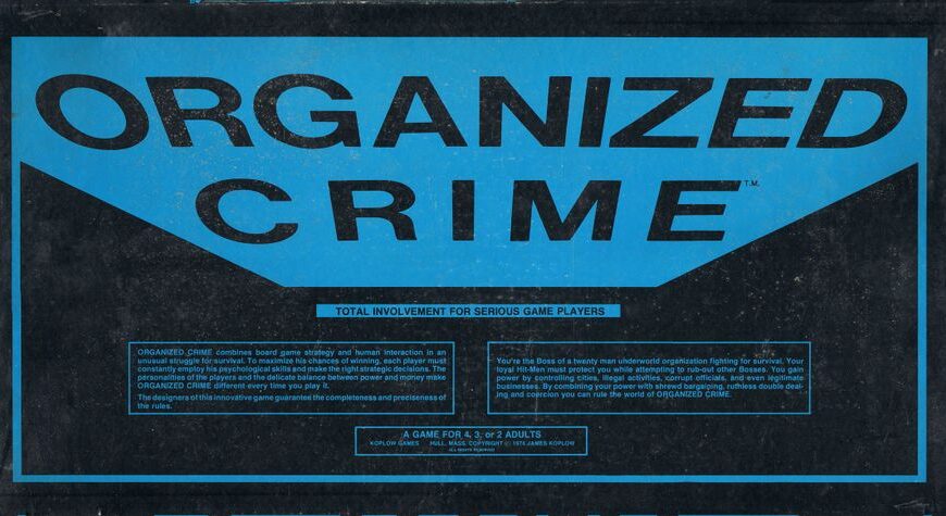 Organized Crime (1974) Board Game