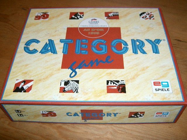 Category Game (1994) Board Game