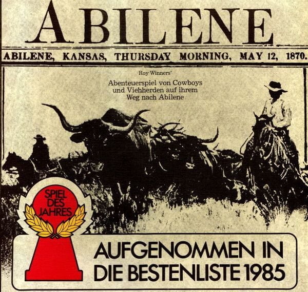 Abilene (1983) Board Game