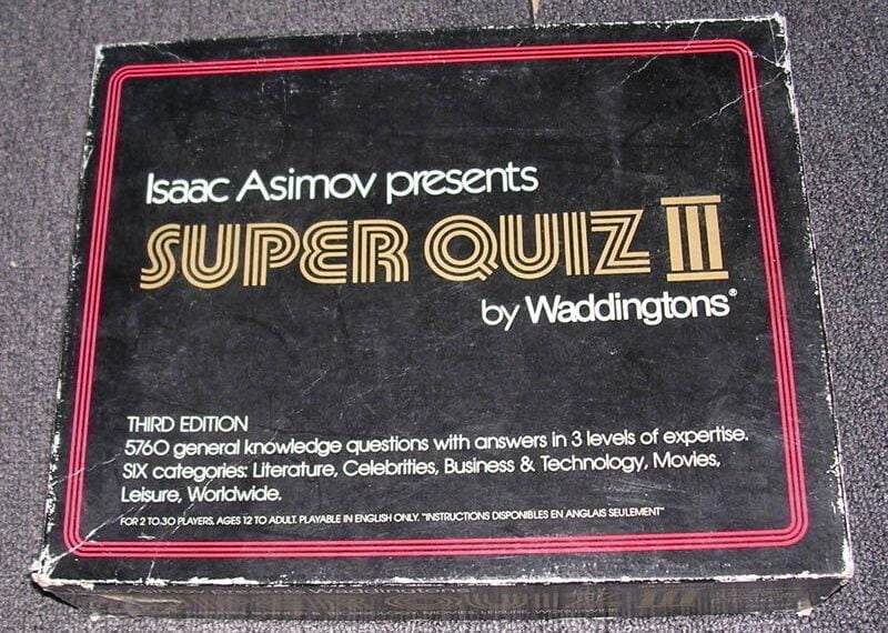Isaac Asimov presents Super Quiz III (1983) Board Game