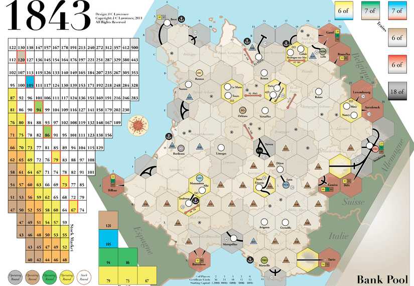 1843 (2011) Board Game