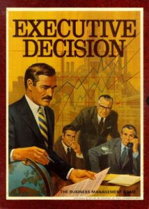 Executive Decision (1971) Board Game