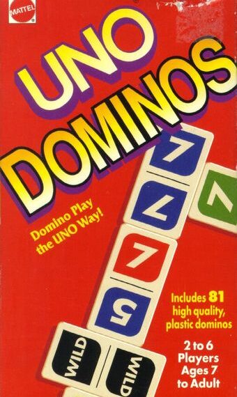 UNO Dominos (1986) Board Game