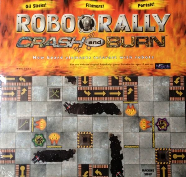 RoboRally: Crash and Burn (1997) Board Game