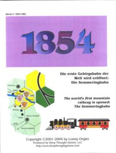 1854 (2002) Board Game