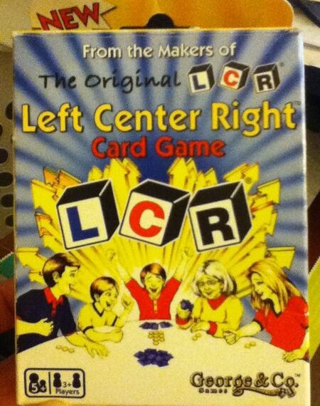 Left Center Right Card Game (1992) Board Game