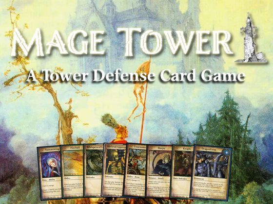 Mage Tower, A Tower Defense Card Game (2013) Board Game