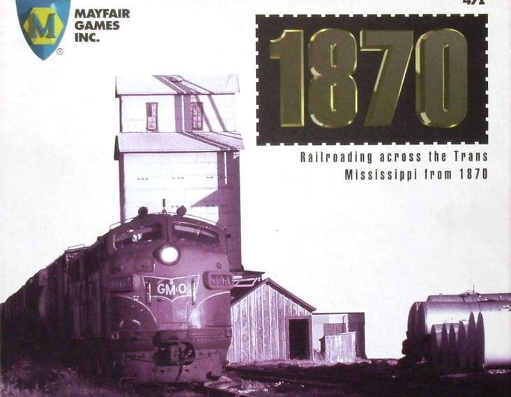 1870: Railroading Across the Trans Mississippi from 1870 (1992) Board Game