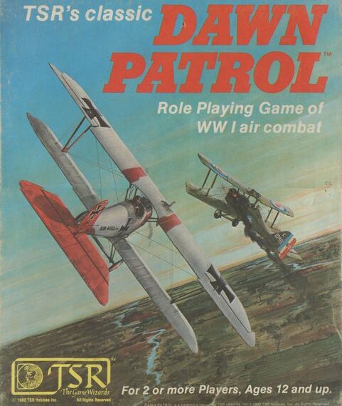 Dawn Patrol: Role Playing Game of WW I Air Combat (1982) Board Game